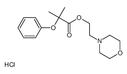 2-morpholinoethyl 2-phenoxyisobutyrate hydrochloride Structure