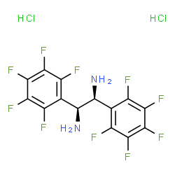 (S,S)-(-)-1,2-Bis(2,3,4,5,6-pentafluorophenyl)-1,2-ethanediamine dihydrochloride Structure