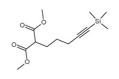 2-methoxycarbonyle-7-trimethylsilyle hept-6-ynoate de methyle Structure