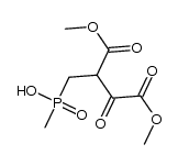 methyl 4-(hydroxyl(methyl)phosphinyl)-3-(methoxycarbonyl)-2-oxobutanoate Structure