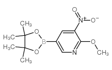 2-METHOXY-5-(4,4,5,5-TETRAMETHYL-1,3,2-DIOXABOROLAN-2-YL)-3-NITROPYRIDINE picture