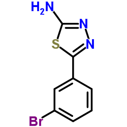5-(3-BROMO-PHENYL)-[1,3,4]THIADIAZOL-2-YLAMINE结构式