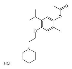 1-[2-(4-acetoxy-2-isopropyl-5-methyl-phenoxy)-ethyl]-piperidine, hydrochloride结构式
