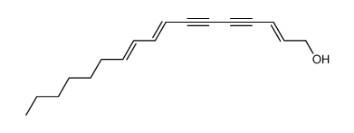 (2E,8E,10E)-heptadeca-2,8,10-triene-4,6-diyn-1-ol结构式