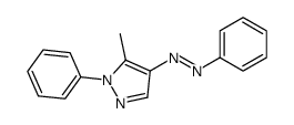 (5-methyl-1-phenylpyrazol-4-yl)-phenyldiazene结构式