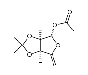 4,5-dehydro-5-deoxy-2,3-O-isopropylidene-D-erythro-pentafuranose Structure