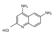 2-methylquinoline-4,6-diamine,hydrochloride结构式