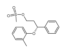 (R)-3-(2-methylphenoxy)-3-phenylprop-1-yl methanesulfonate结构式