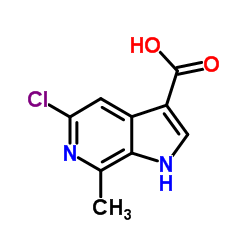 5-Chloro-7-Methyl-6-azaindole-3-caboxylic acid Structure