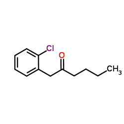 1-(2-Chlorophenyl)-2-hexanone结构式