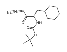 (S)-2-tert-butyl 1-cyclohexyl-4-diazo-3-oxobutan-2-ylcarbamate结构式