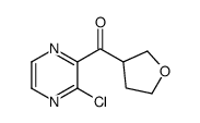 (3-chloropyrazin-2-yl)-(oxolan-3-yl)methanone结构式