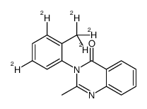 3-[3,5-dideuterio-2-(trideuteriomethyl)phenyl]-2-methylquinazolin-4-one Structure