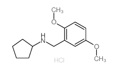 Cyclopentyl-(2,5-dimethoxy-benzyl)-amine hydrochloride结构式