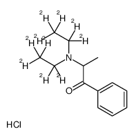 rac Diethylpropion-d10 Hydrochloride Structure