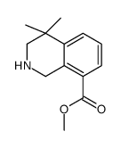 Methyl 4,4-dimethyl-1,2,3,4-tetrahydroisoquinoline-8-carboxylate Structure