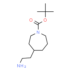 4-(2-氨基乙基)氮杂环庚烷-1-甲酸叔丁酯结构式