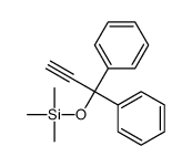 1,1-diphenylprop-2-ynoxy(trimethyl)silane Structure