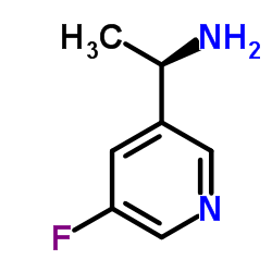 (1R)-1-(5-Fluoro-3-pyridinyl)ethanamine结构式