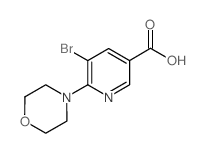 5-bromo-6-Morpholinonicotinicacid Structure