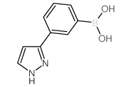 [3-(1H-Pyrazol-3-yl)phenyl]boronic acid structure