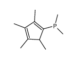 dimethyl(2,3,4,5-tetramethylcyclopenta-1,3-dienyl)phosphane Structure