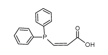 (Z)-3-diphenylphosphinopropenoic acid Structure