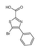 5-bromo-4-phenyl-thiazole-2-carboxylic acid Structure