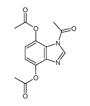 4,7-diacetoxy-1-acetyl-1H-benzoimidazole结构式