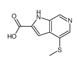 4-(METHYLTHIO)-1H-PYRROLO[2,3-C]PYRIDINE-2-CARBOXYLIC ACID structure