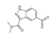 N,N-dimethyl-5-nitro-1H-indazole-3-carboxamide结构式