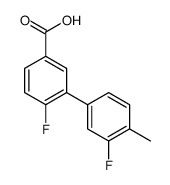 4-fluoro-3-(3-fluoro-4-methylphenyl)benzoic acid Structure