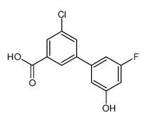 3-chloro-5-(3-fluoro-5-hydroxyphenyl)benzoic acid Structure