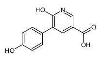 5-(4-hydroxyphenyl)-6-oxo-1H-pyridine-3-carboxylic acid结构式