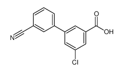 3-chloro-5-(3-cyanophenyl)benzoic acid Structure