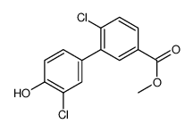 methyl 4-chloro-3-(3-chloro-4-hydroxyphenyl)benzoate结构式