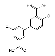 3-(3-carbamoyl-4-chlorophenyl)-5-methoxybenzoic acid结构式