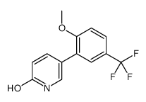 5-[2-methoxy-5-(trifluoromethyl)phenyl]-1H-pyridin-2-one Structure
