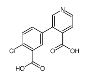 3-(3-carboxy-4-chlorophenyl)pyridine-4-carboxylic acid Structure