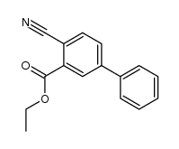 2-cyano-5-phenylbenzoic acid ethyl ester Structure