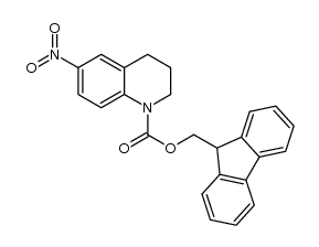 N-fluorenylmethyloxycarbonyl-6-nitro-1,2,3,4-tetrahydroquinoline Structure