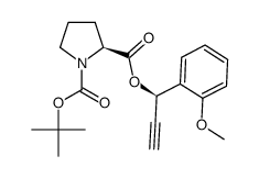(S)-1-tert-butyl 2-((R)-1-(2-methoxyphenyl)prop-2-yn-1-yl)pyrrolidine-1,2-dicarboxylate结构式