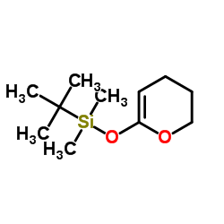 3,4-dihydro-6-[(tert-butyl)dimethyl silyloxy]-2h-pyran structure