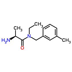 N-Ethyl-N-(3-methylbenzyl)-L-alaninamide结构式