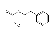 2-chloro-N-methyl-N-(2-phenylethyl)acetamide Structure