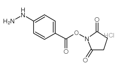 succinimidyl 4-hydrazinobenzoate结构式