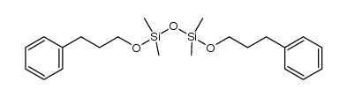 1,1,3,3-tetramethyl-1,3-bis(3-phenylpropoxy)disiloxane结构式