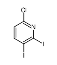 6-chloro-2,3-diiodopyridine结构式