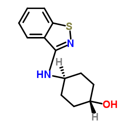 trans-4-(1,2-Benzothiazol-3-ylamino)cyclohexanol结构式