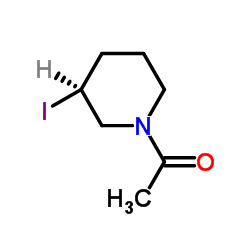 1-[(3S)-3-Iodo-1-piperidinyl]ethanone结构式